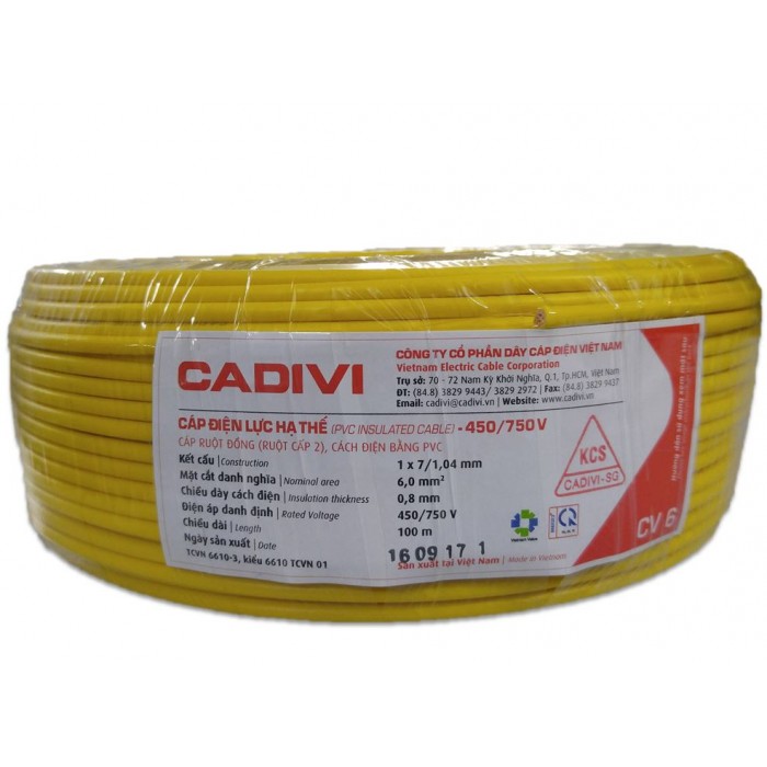 Chọn mua dây điện Cadivi 6.0 tại An Lộc