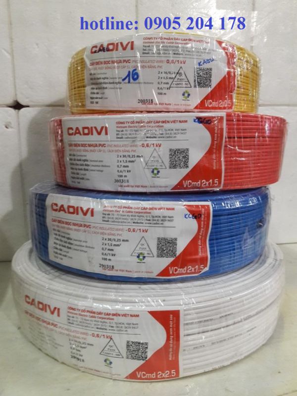Nhà phân phối dây cáp điện chính hãng thương hiệu Cadivi