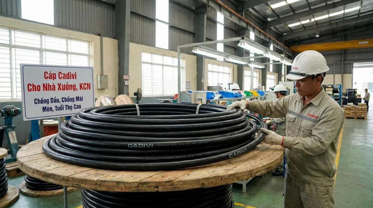 cáp Cadivi cho nhà xưởng - hình minh họa 1