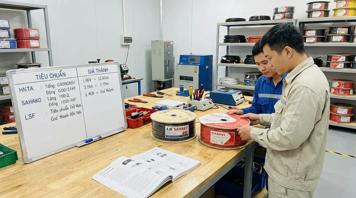so sánh cáp chống cháy LS Cadivi - hình minh họa 3