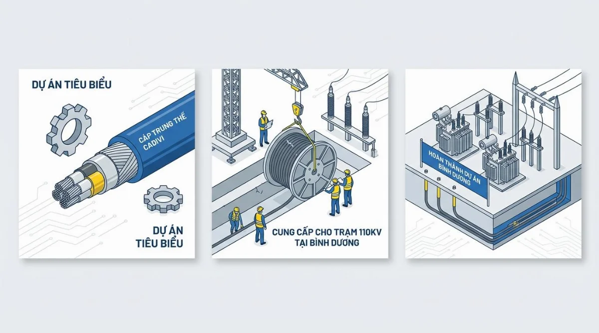 cáp trung thế Cadivi dự án điện - hình minh họa 2