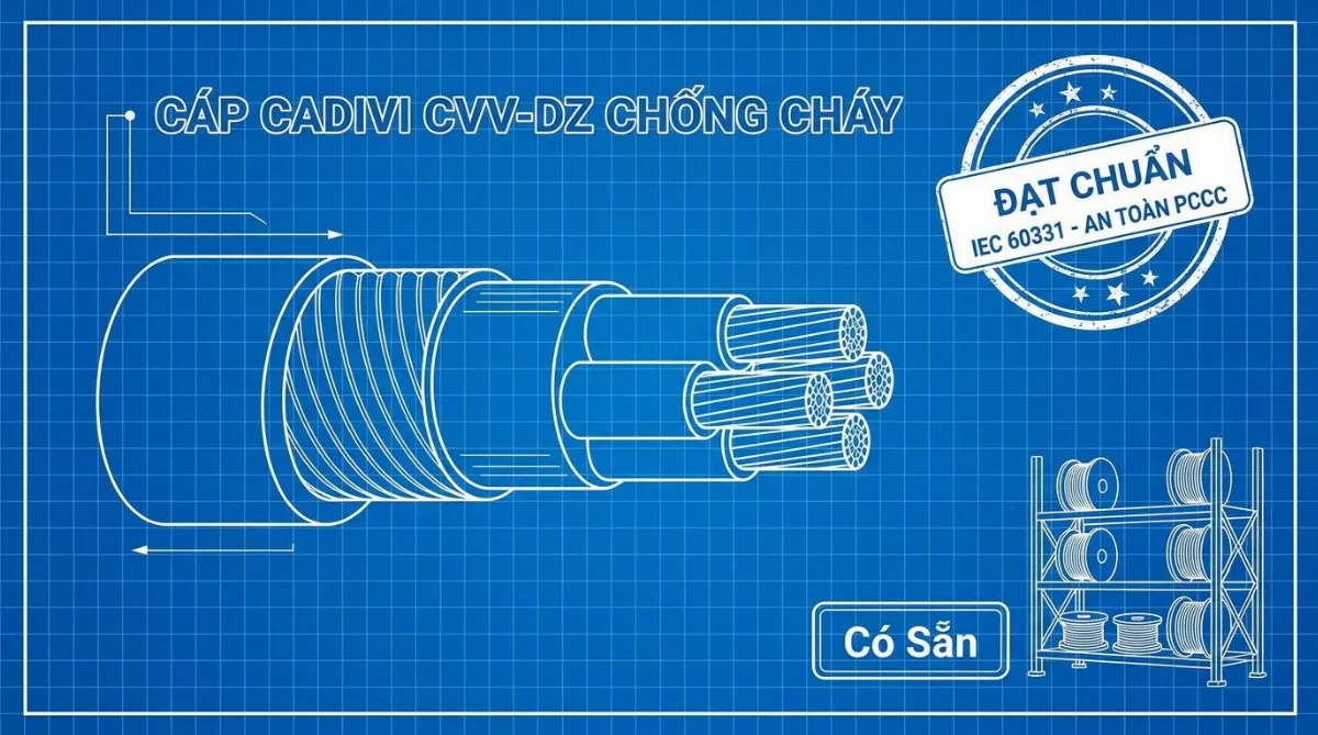 cáp Cadivi chống cháy có sẵn - hình minh họa 4