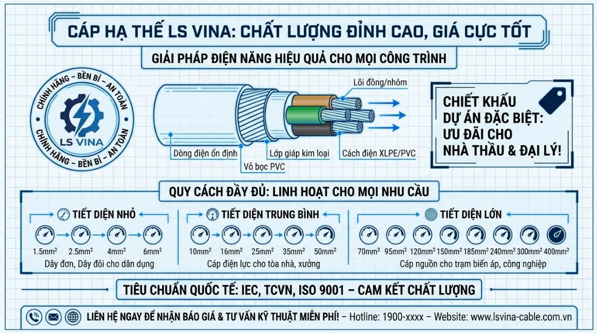 cáp hạ thế LS Vina giá tốt - hình minh họa 4