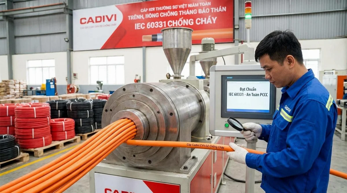 cáp Cadivi chống cháy có sẵn - hình minh họa 3