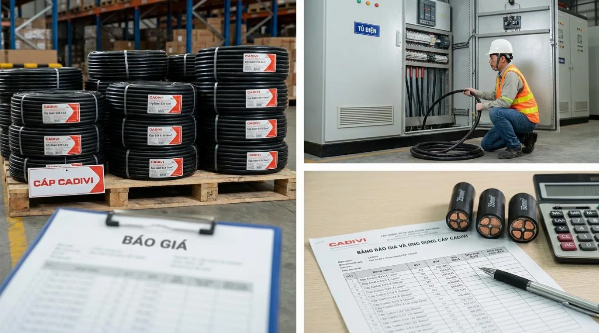 cáp Cadivi CVV 4 lõi - hình minh họa 1