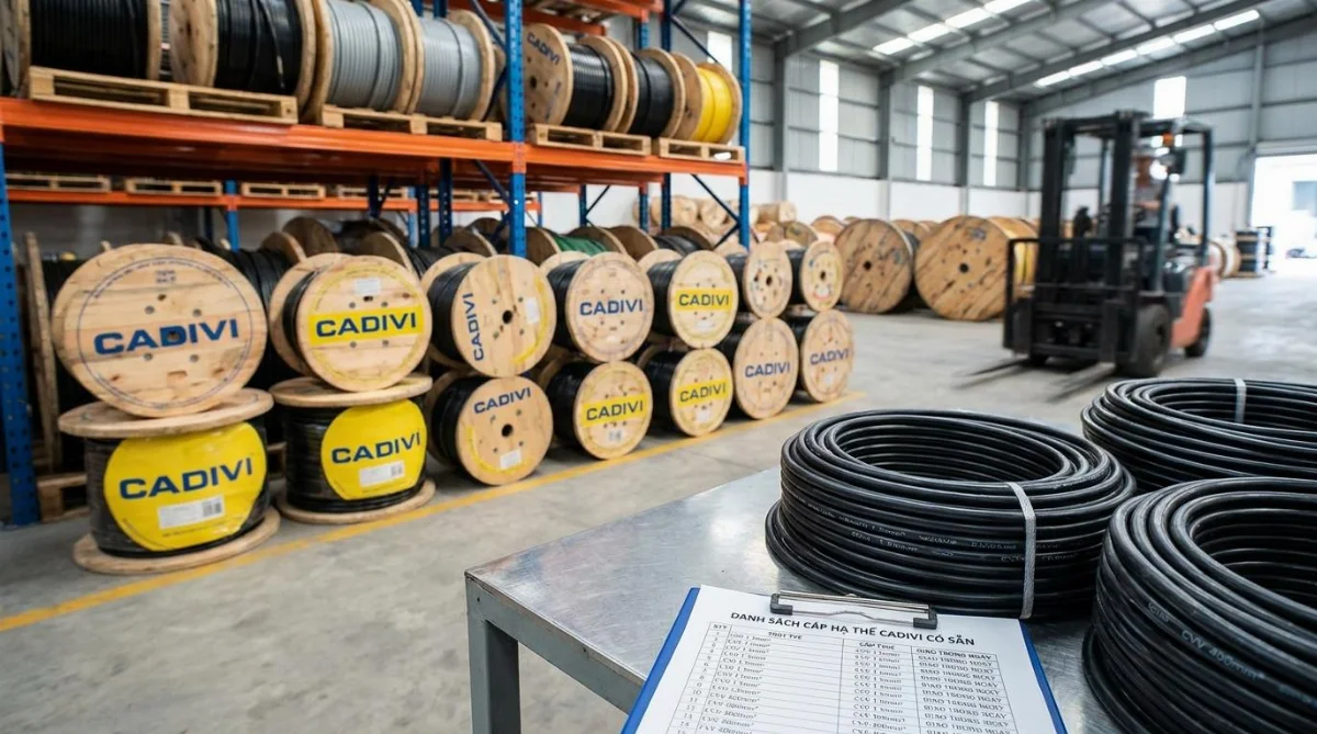 cáp hạ thế Cadivi có sẵn - hình minh họa 1