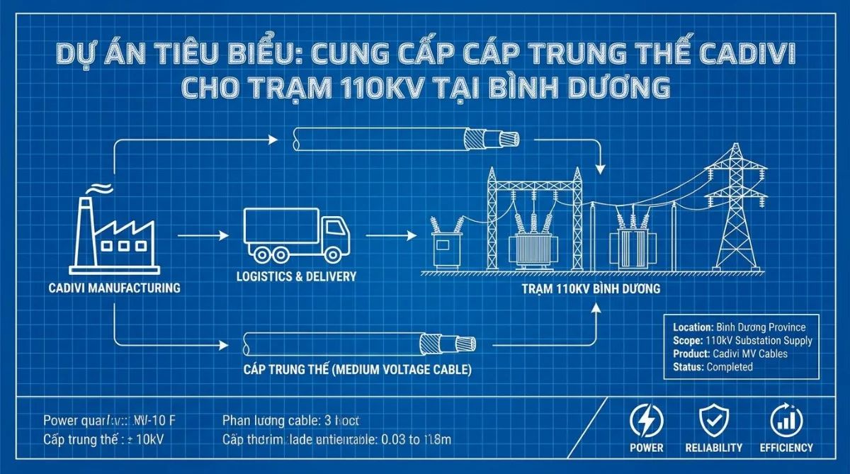 cáp trung thế Cadivi dự án điện - hình minh họa 4