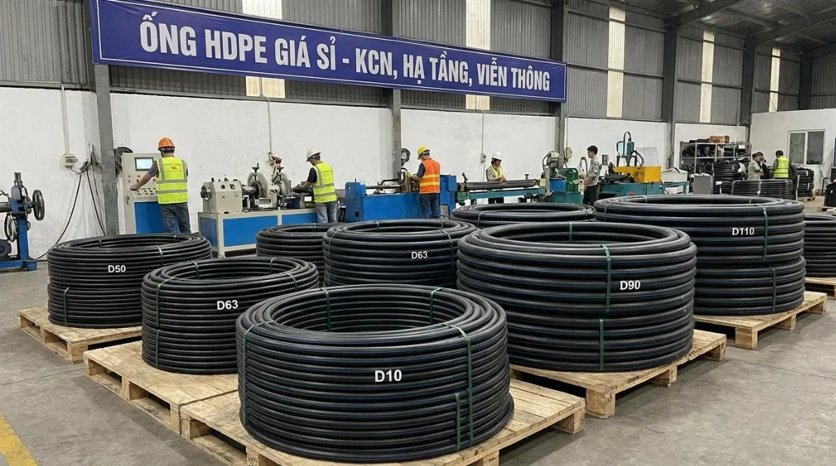 ống HDPE D50 D110 giá sỉ - hình minh họa 3