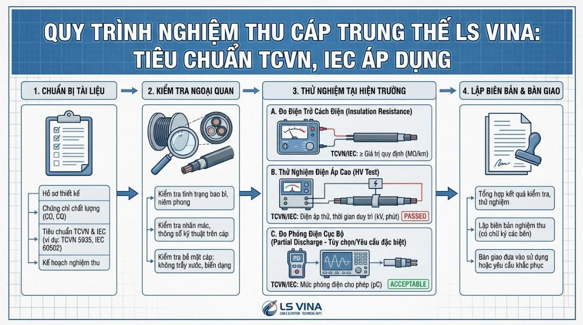 nghiệm thu cáp trung thế LS - hình minh họa 4