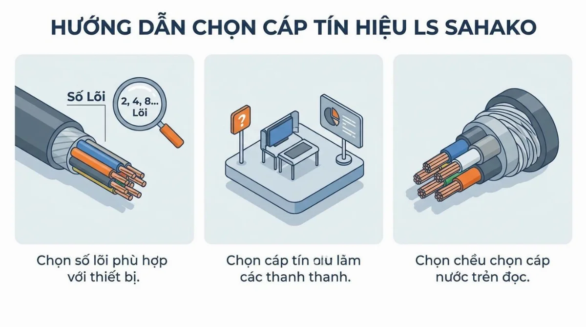 cách chọn cáp tín hiệu LS Sahako - hình minh họa 2