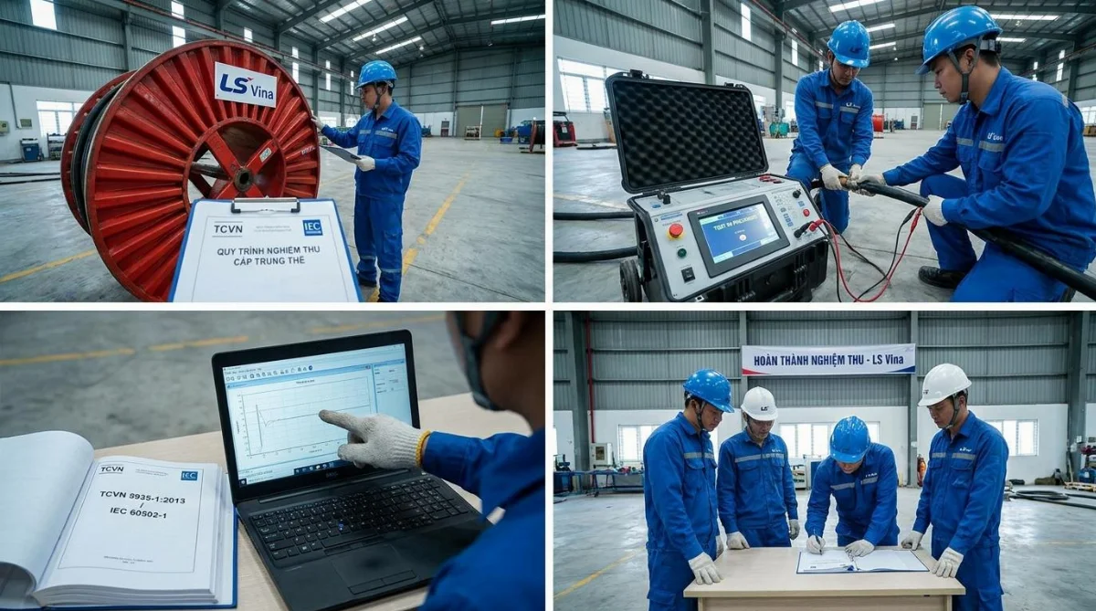 nghiệm thu cáp trung thế LS - hình minh họa 3