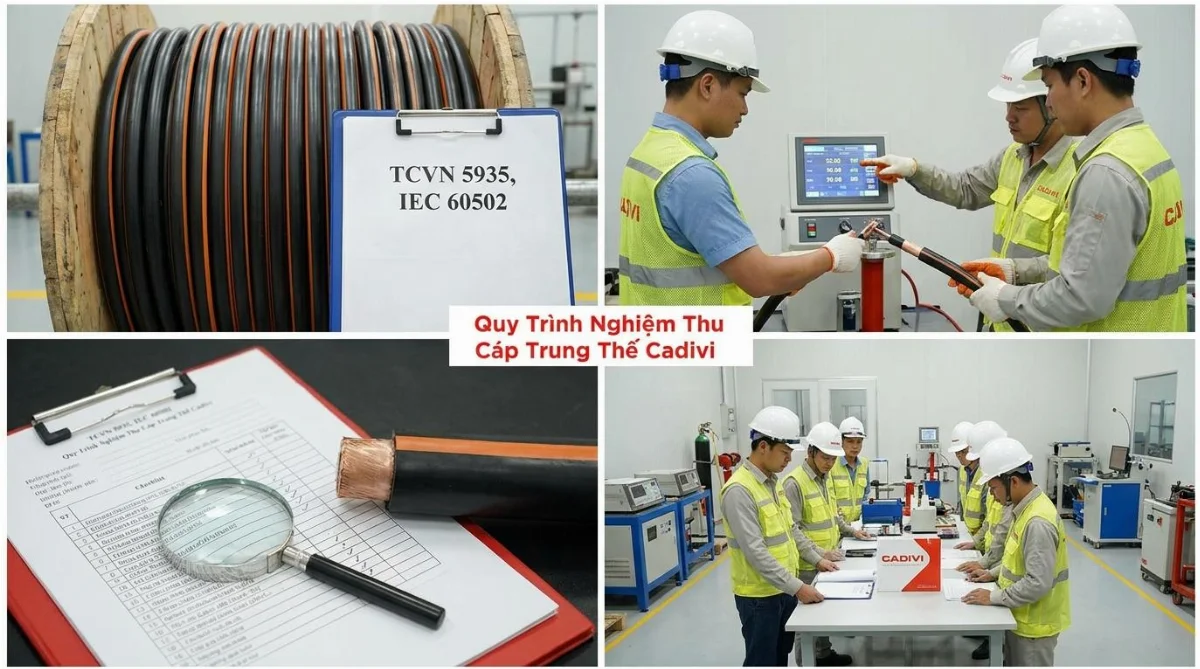 nghiệm thu cáp trung thế Cadivi - hình minh họa 3