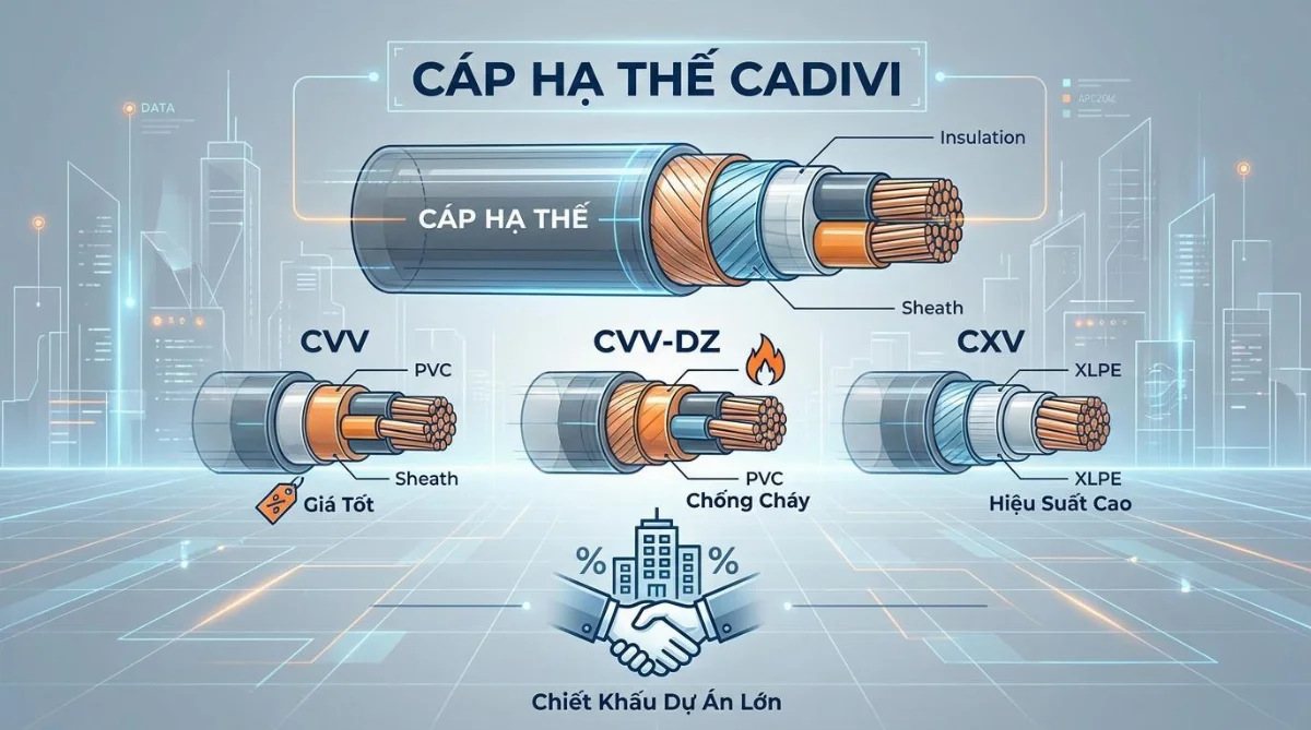 cáp hạ thế Cadivi giá tốt - hình minh họa 2