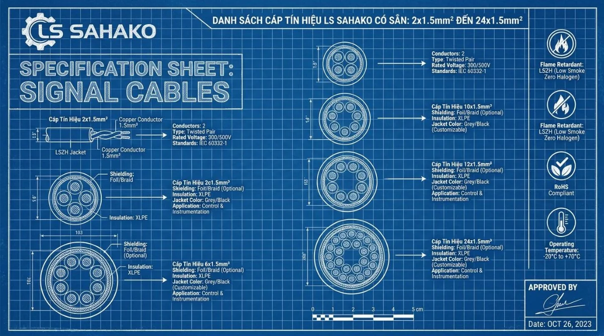 mã cáp tín hiệu LS Sahako - hình minh họa 4