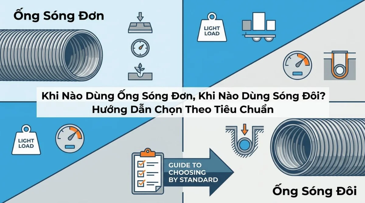 cách chọn ống HDPE sóng đơn sóng đôi - hình minh họa 2