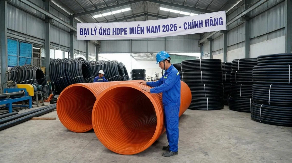 đại lý bán ống HDPE, ống xoắn cam giá tốt - hình minh họa 3