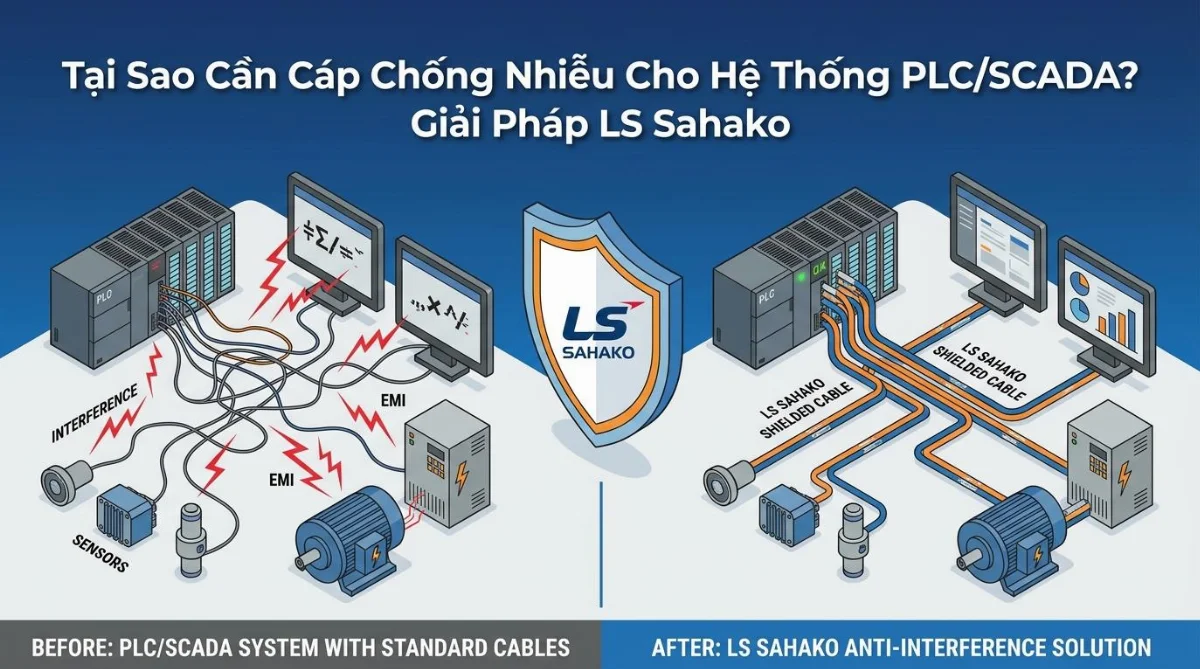 cáp chống nhiễu cho PLC SCADA - hình minh họa 2