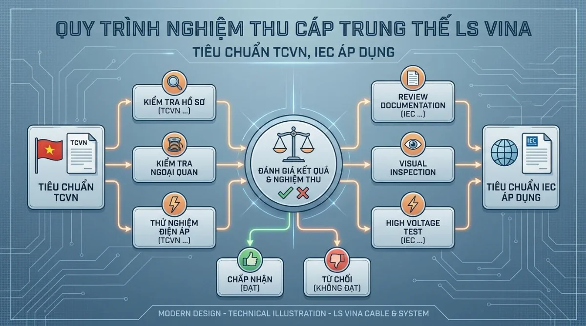 nghiệm thu cáp trung thế LS - hình minh họa 2