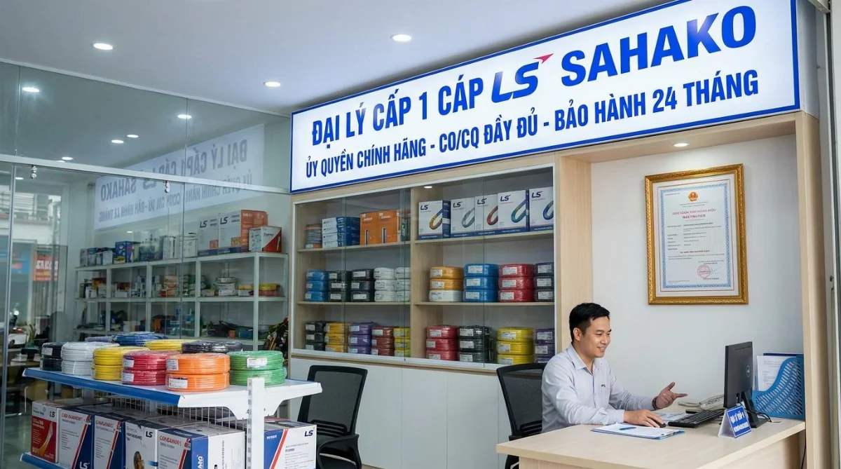 đại lý cấp 1 cáp LS Sahako - hình minh họa 1