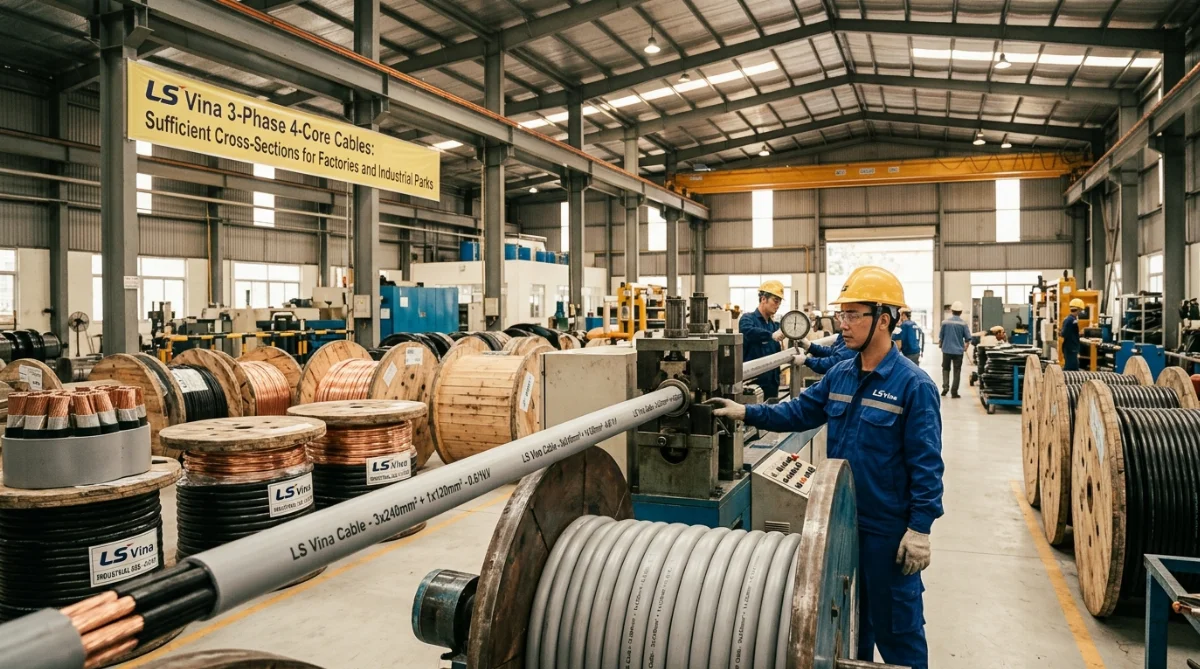 cáp 3 pha 4 lõi LS Vina có sẵn - hình minh họa 3