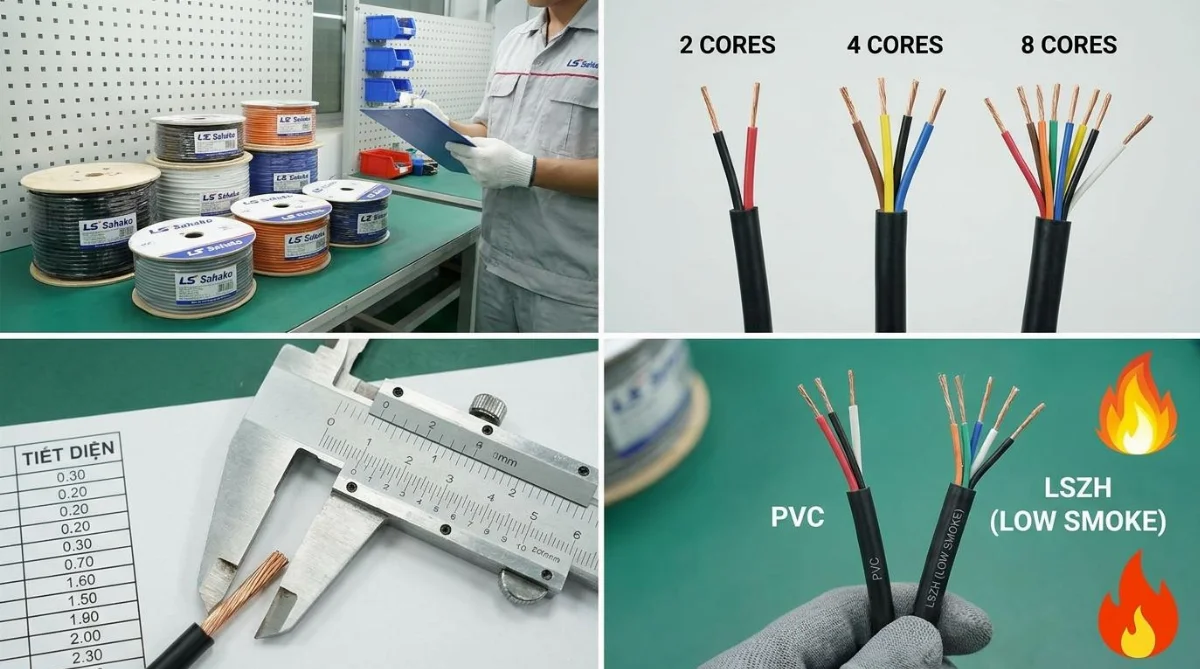 cách chọn cáp tín hiệu LS Sahako - hình minh họa 3