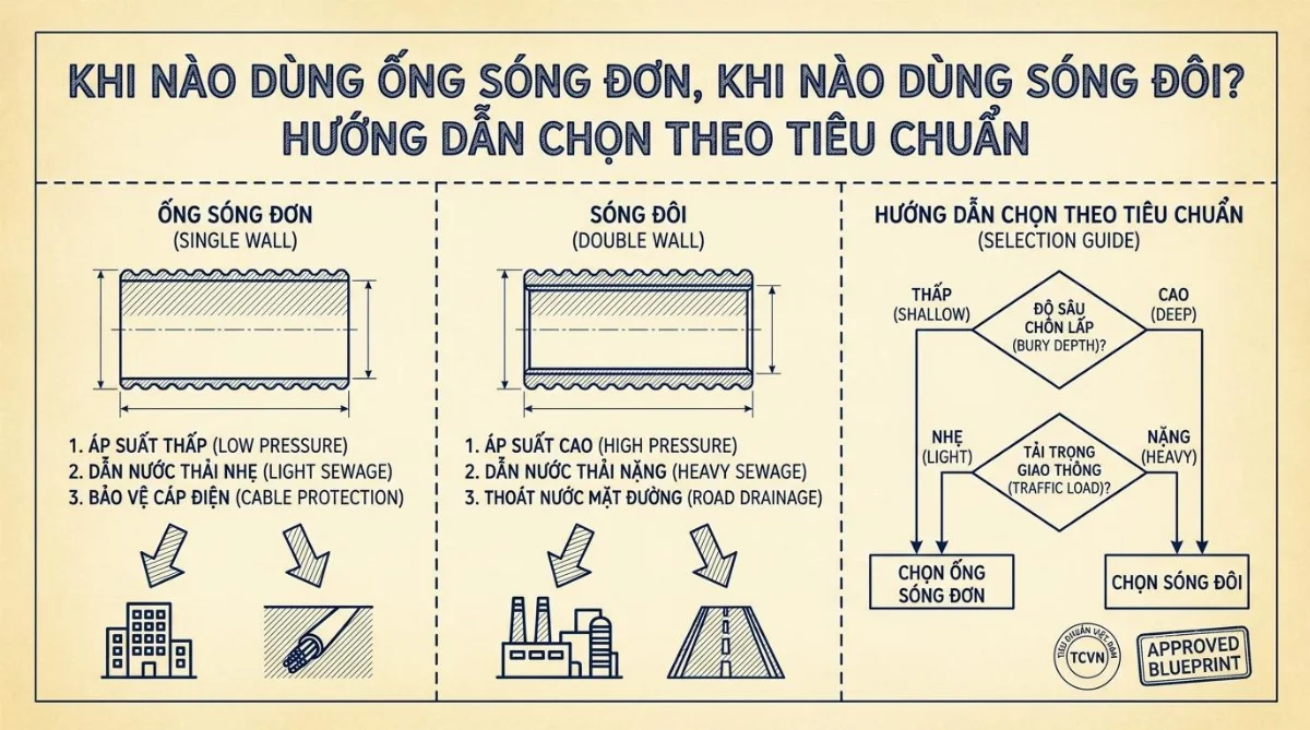 cách chọn ống HDPE sóng đơn sóng đôi - hình minh họa 4