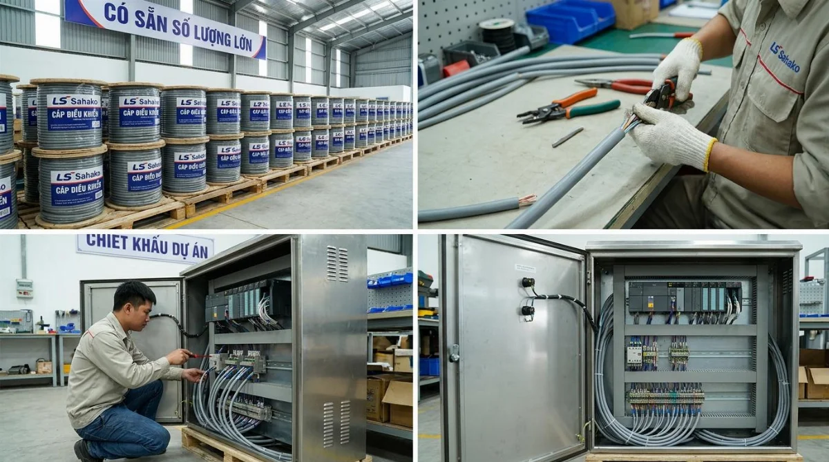 cáp điều khiển LS Sahako cho tủ điện - hình minh họa 3