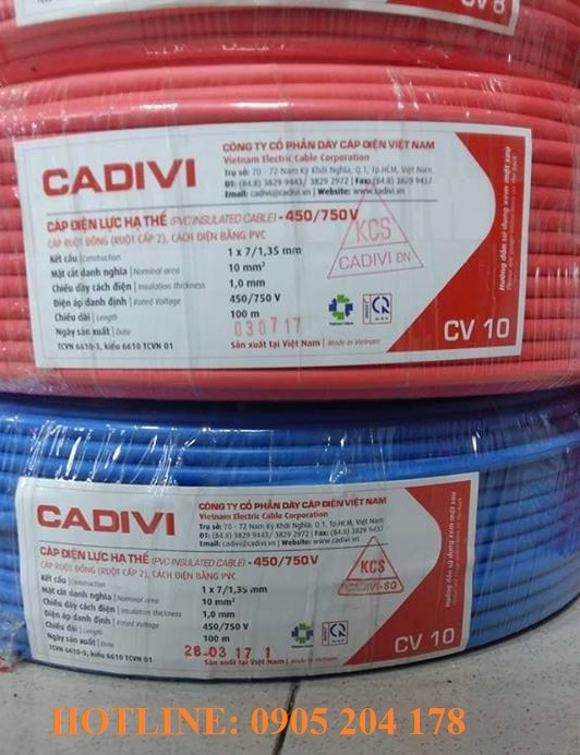 DÂY CÁP ĐIỆN CV 10.0-0.6/1KV - ĐẠI LÝ DÂY CÁP ĐIỆN AN LỘC - ảnh 2