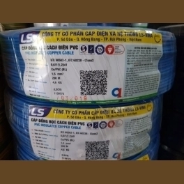 Cáp điện LS Vina có sẵn - Dây cáp LS-VINA Cu/PVC 1.5 sqmm – cuộn 200m