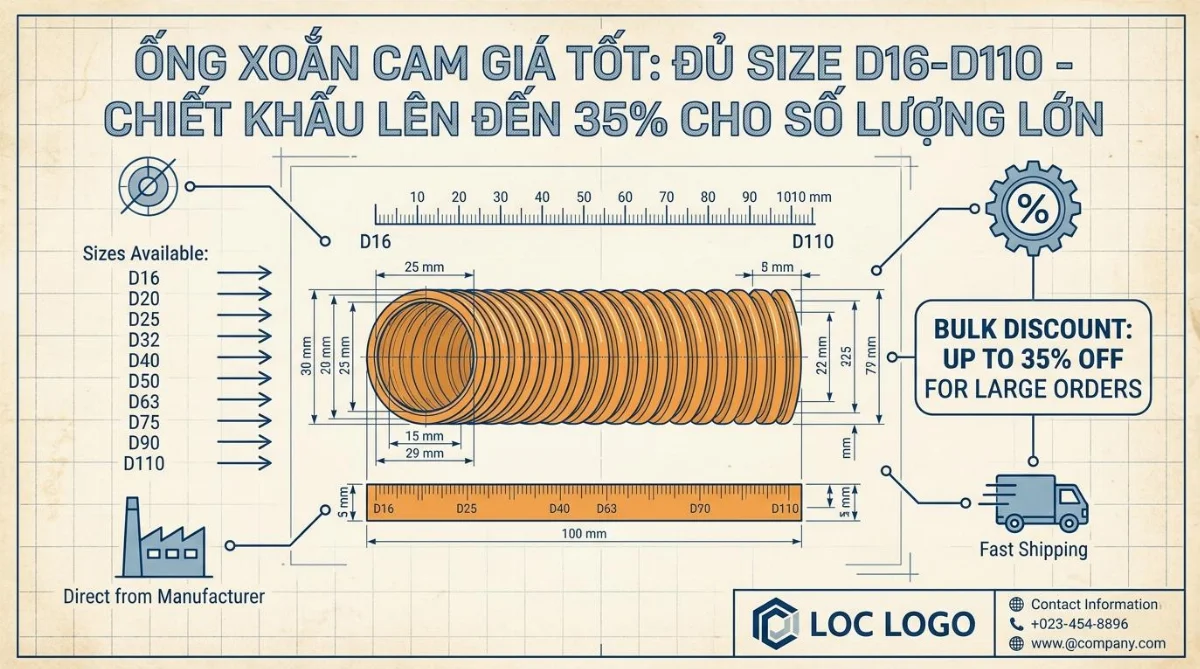 ống xoắn cam giá tốt - hình minh họa 4