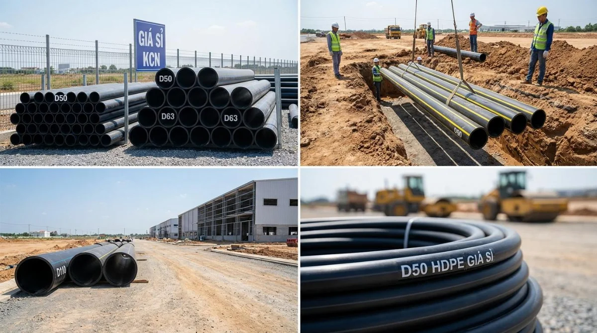 ống HDPE D50 D110 giá sỉ - hình minh họa 1