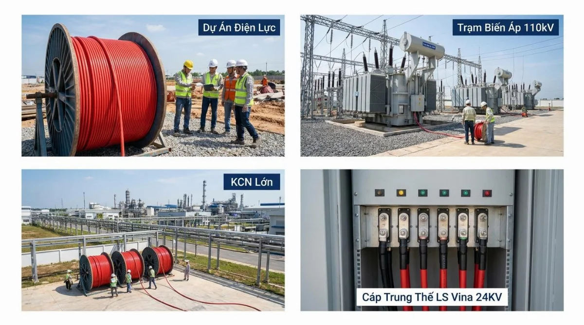 cáp trung thế LS Vina 24KV - hình minh họa 1