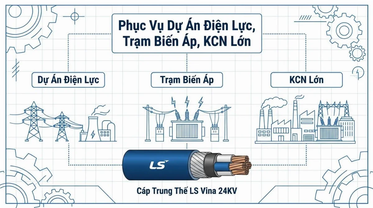 cáp trung thế LS Vina 24KV - hình minh họa 4