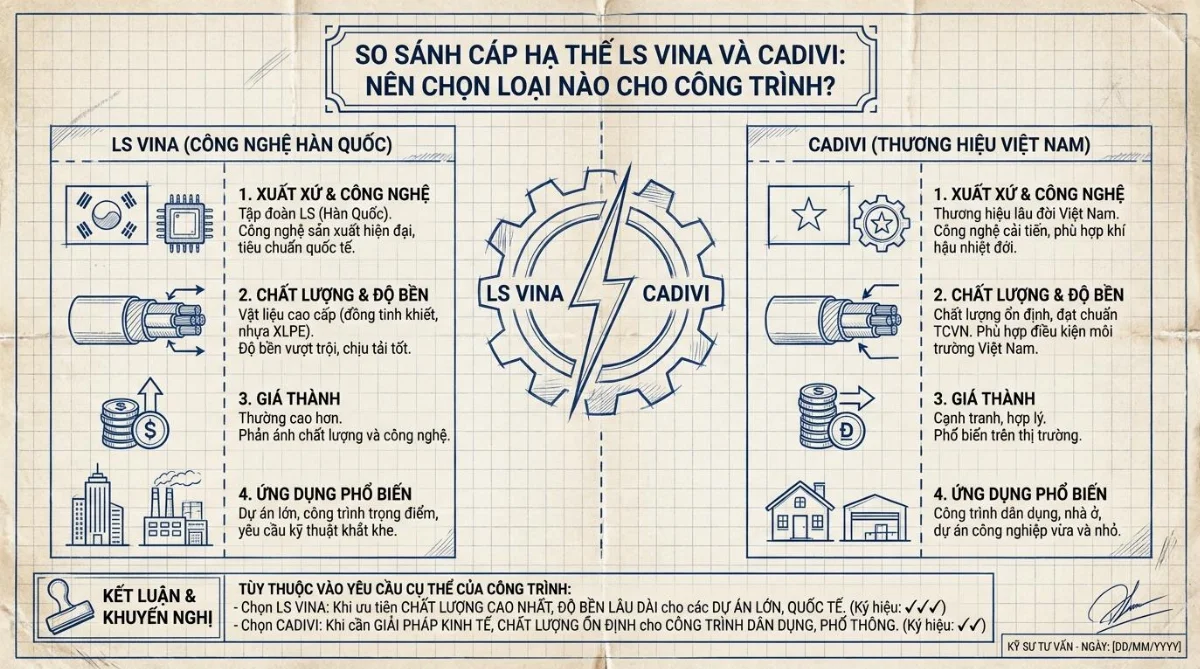so sánh cáp LS Vina Cadivi - hình minh họa 4