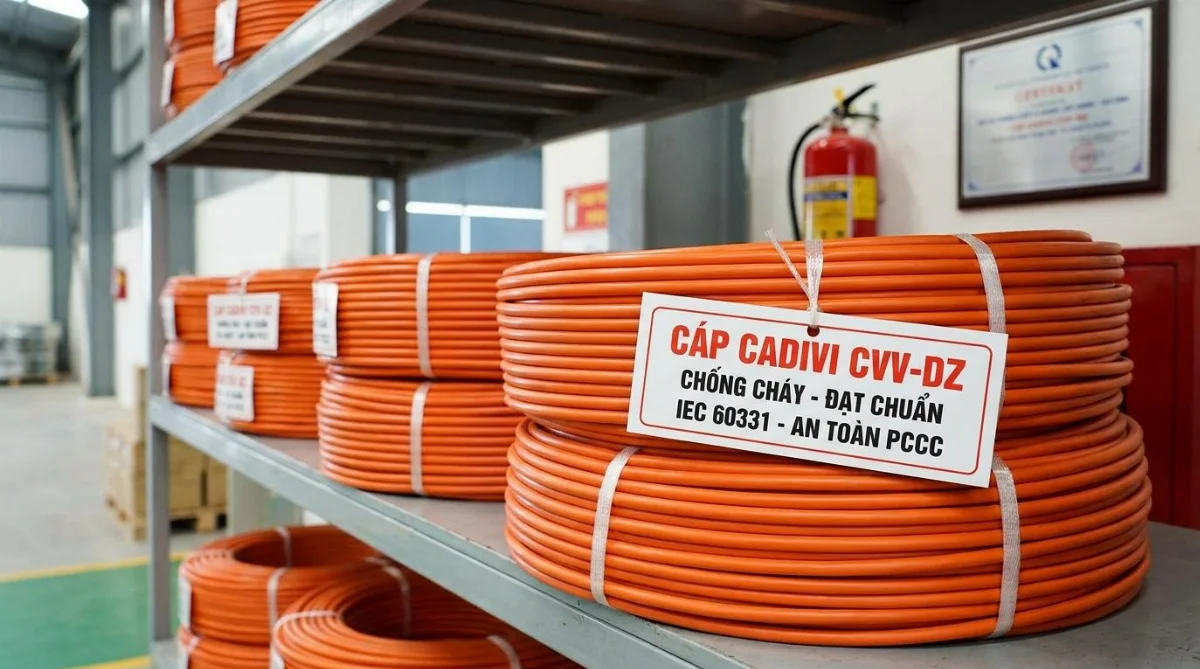 cáp Cadivi chống cháy có sẵn - hình minh họa 1