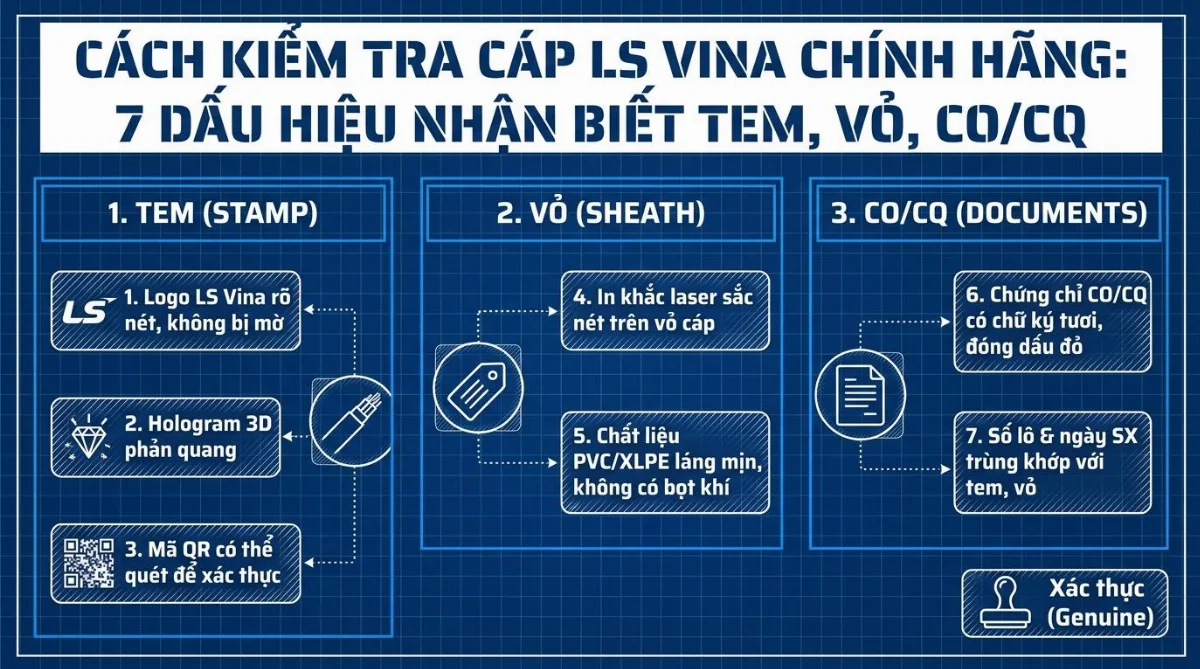 cách nhận biết cáp LS Vina chính hãng - hình minh họa 4