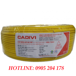 Dây cáp điện Cadivi giá tốt nhất - Dây cáp điện CADIVI CV-6 mm2