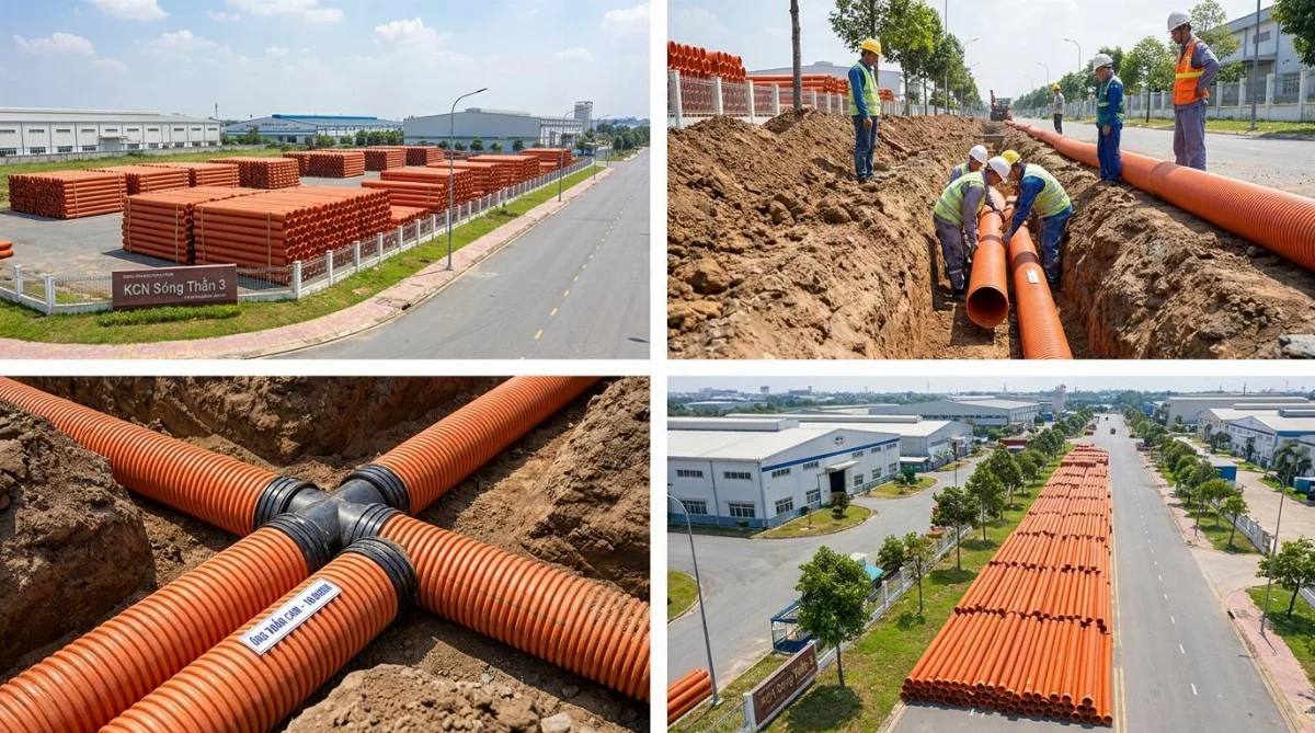 cung cấp ống HDPE cho khu công nghiệp - hình minh họa 1
