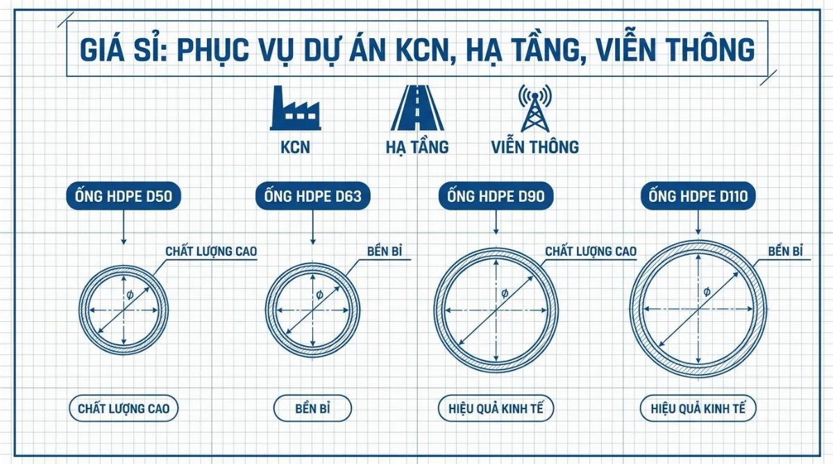 ống HDPE D50 D110 giá sỉ - hình minh họa 4