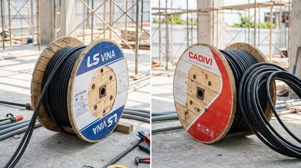 so sánh cáp LS Vina Cadivi - hình minh họa 1