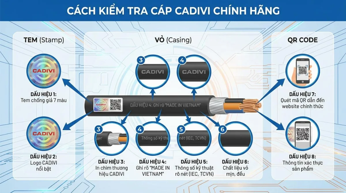 cách nhận biết cáp Cadivi chính hãng - hình minh họa 2