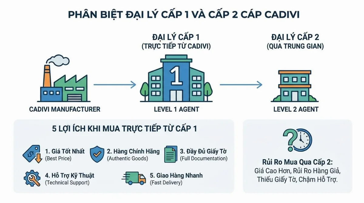 đại lý cấp 1 cáp Cadivi là gì - hình minh họa 2