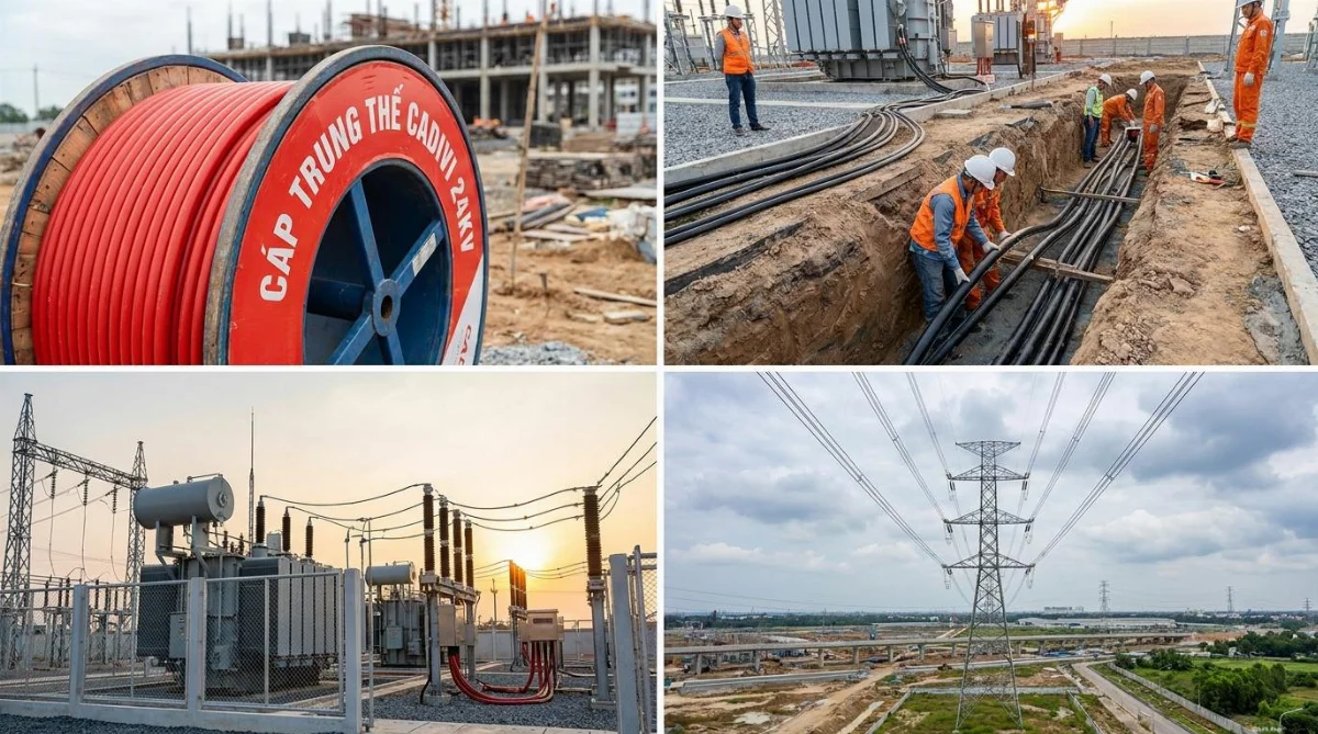 cáp trung thế Cadivi 24KV - hình minh họa 1