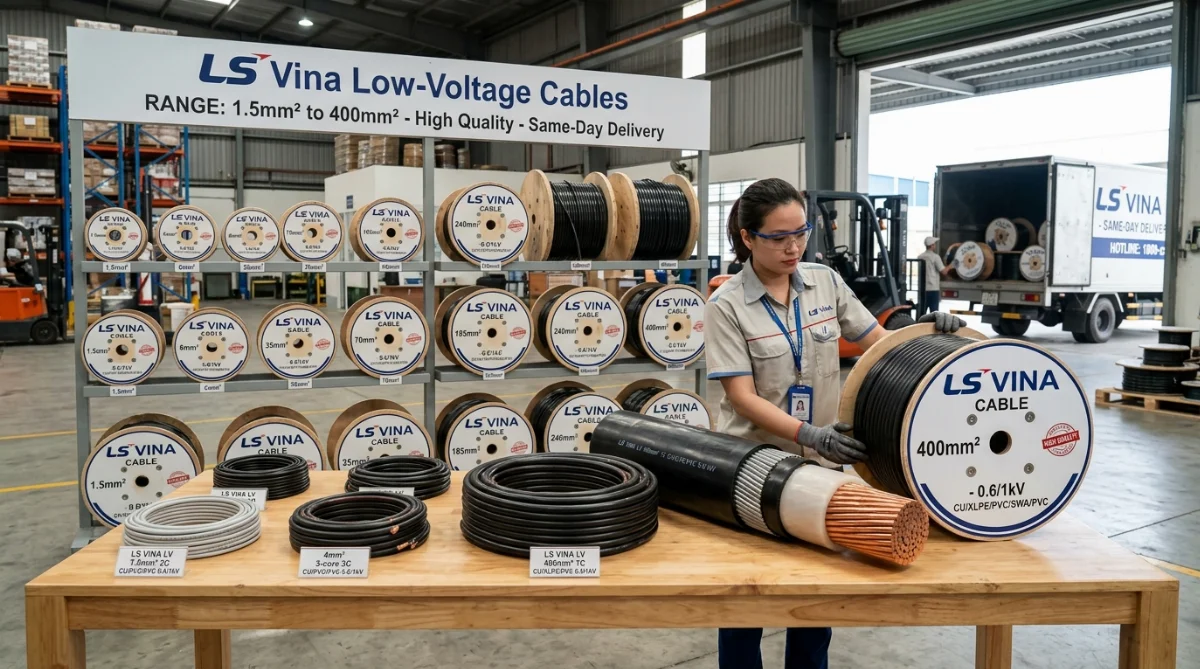 cáp hạ thế LS Vina có sẵn - hình minh họa 1