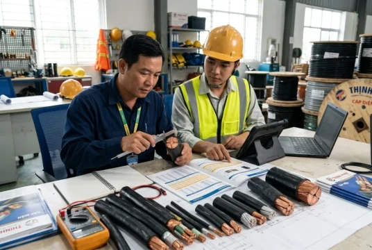 Hướng Dẫn Chọn Tiết Diện Dây Cáp Điện Thịnh Phát Theo Công Suất Tiêu Thụ Tải