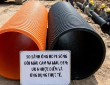 So Sánh Ống HDPE Sóng Đôi Màu Cam Và Màu Đen: Ưu Nhược Điểm Và Ứng Dụng Thực Tế