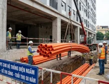 Ống HDPE Cho Hệ Thống Điện Ngầm Chung Cư, Cao Ốc: An Toàn - Dễ Thi Công - Tuổi Thọ 50 Năm
