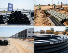 Ống HDPE D50, D63, D90, D110 Giá Sỉ: Phục Vụ Dự Án KCN, Hạ Tầng, Viễn Thông