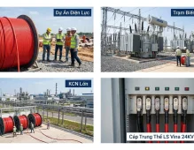 Cáp Trung Thế LS Vina 24KV: Phục Vụ Dự Án Điện Lực, Trạm Biến Áp, KCN Lớn