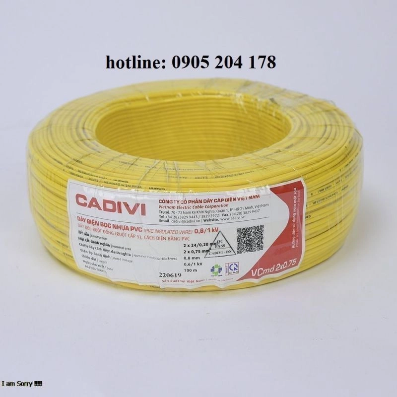 Dây điện đôi mềm dẹt ruột đồng bọc nhựa pvc - ảnh 2
